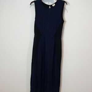 knee length dresses for ladies Behati Tiered Layer Midi Dress Blue main image 1